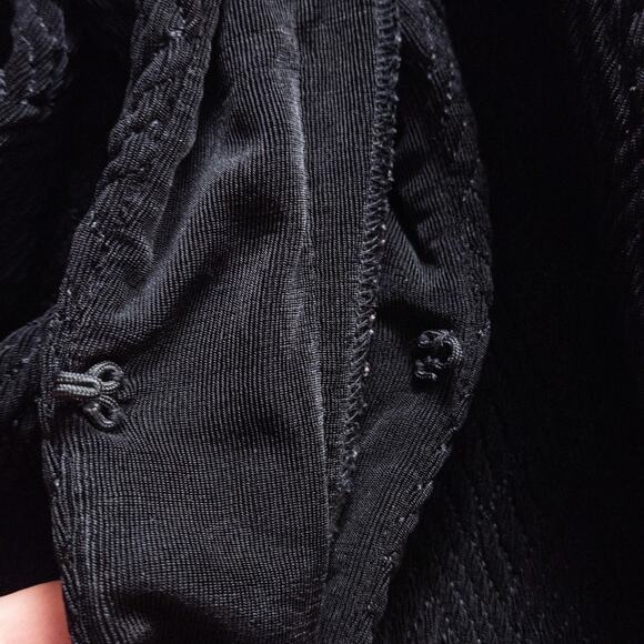 Citiknits Textured Open Cardigan Black Women’s 3X Chic Minimalism - Picture 7 of 12